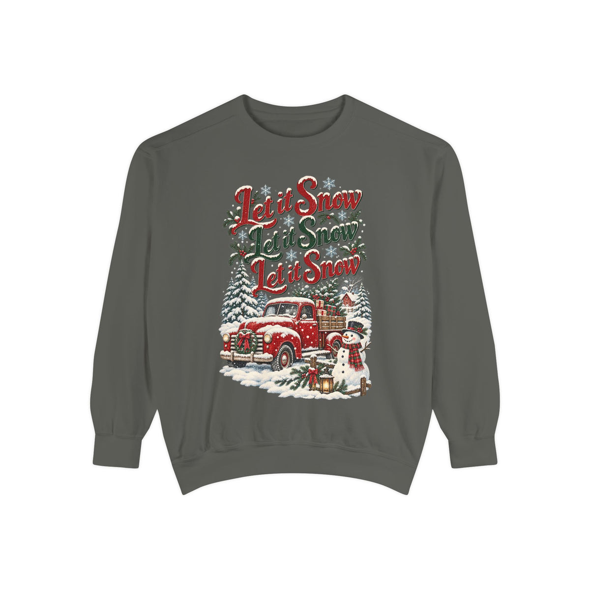 Let It Snow Vintage Truck Sweatshirt