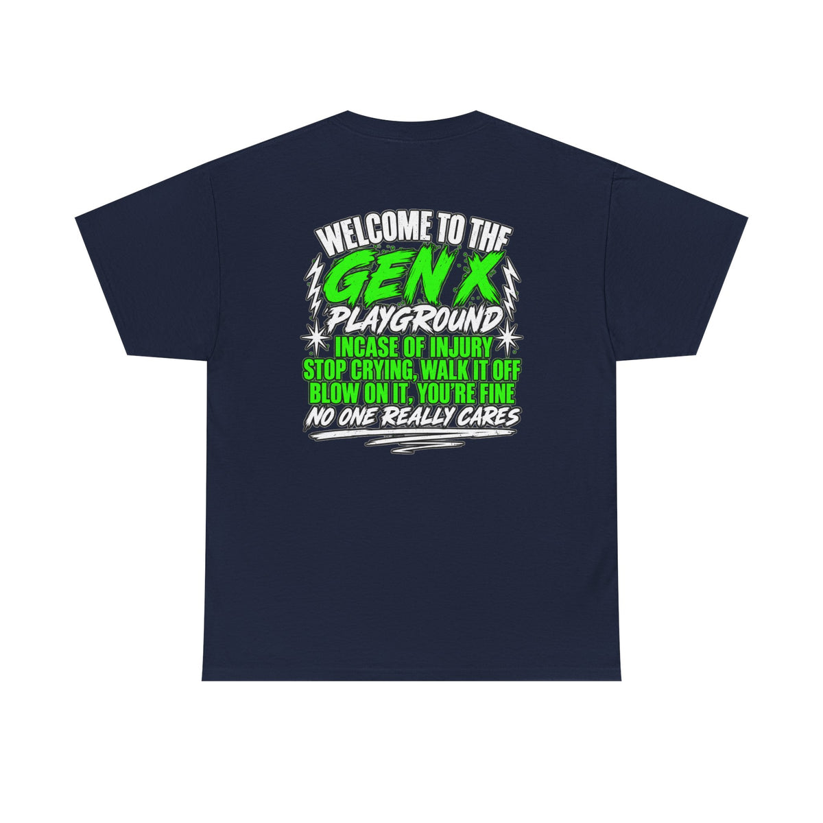 Gen X Playground T‑Shirt — "Welcome to the Gen X Playground" Graphic Tee
