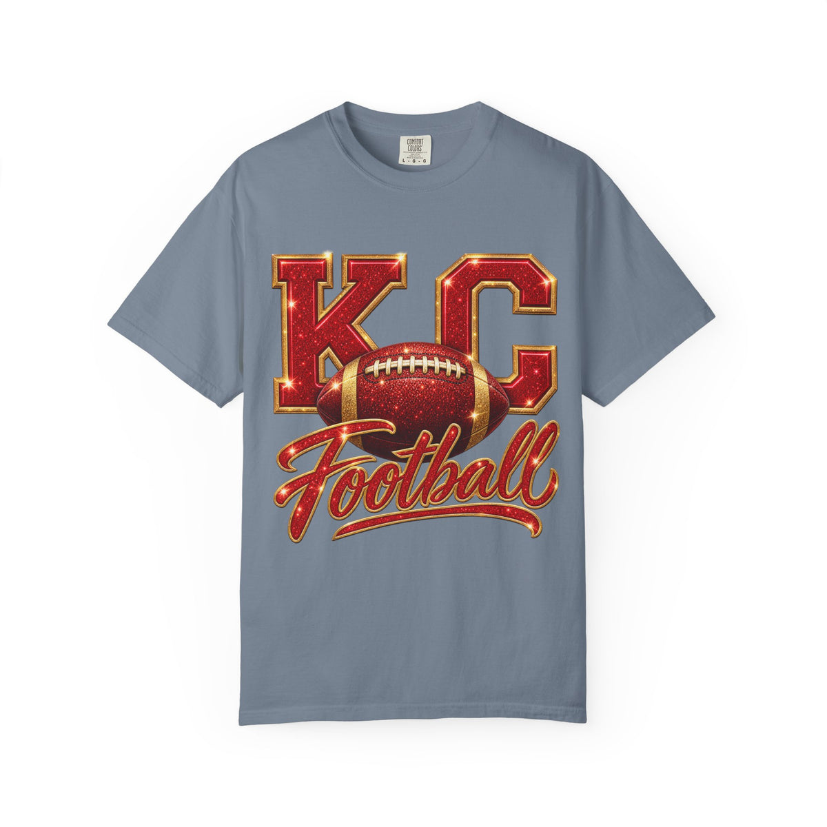 KC Football T-Shirt — Vintage Marquee Logo Tee for Kansas City Fans
