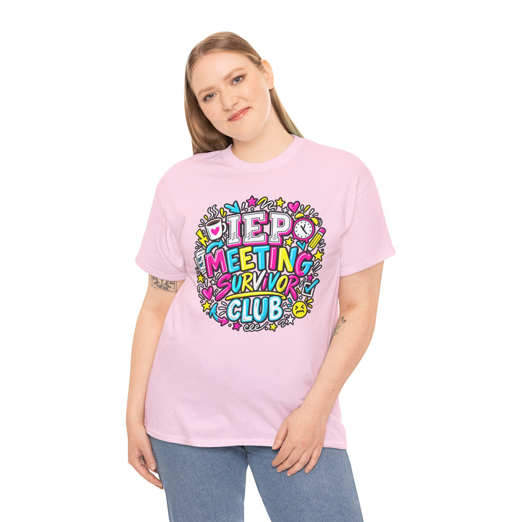 Video Meeting Survivor Club T-Shirt — Funny Remote Work Tee