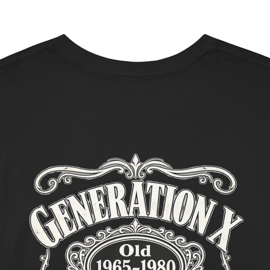 Generation X T‑Shirt — 'Stay Feral' Vintage Whiskey Label Tee (Born 1965–1980)