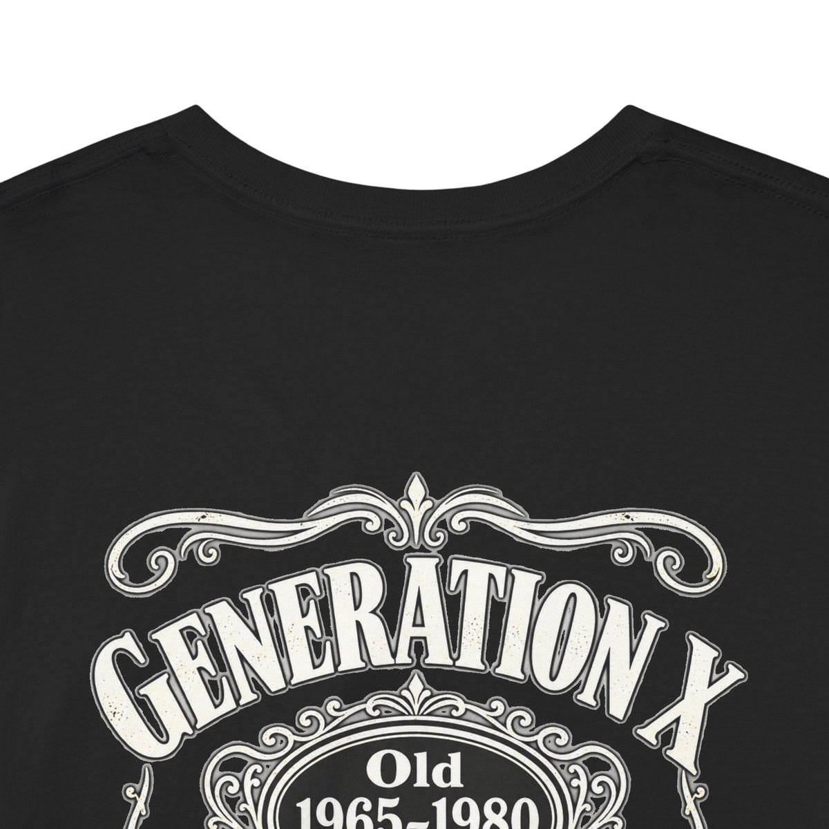Generation X T‑Shirt — 'Stay Feral' Vintage Whiskey Label Tee (Born 1965–1980)