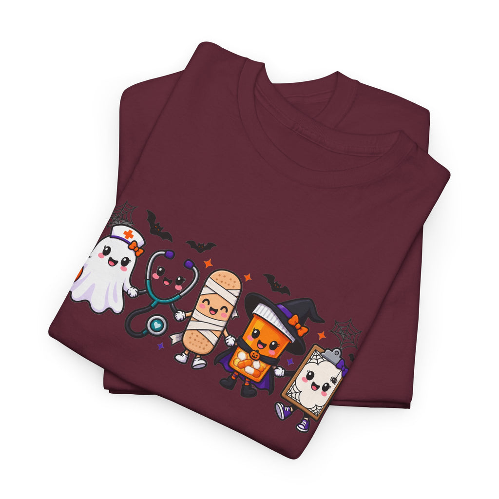 Halloween Candy Characters Tee — Cute Trick-or-Treat Ghosts & Candy Corn Shirt