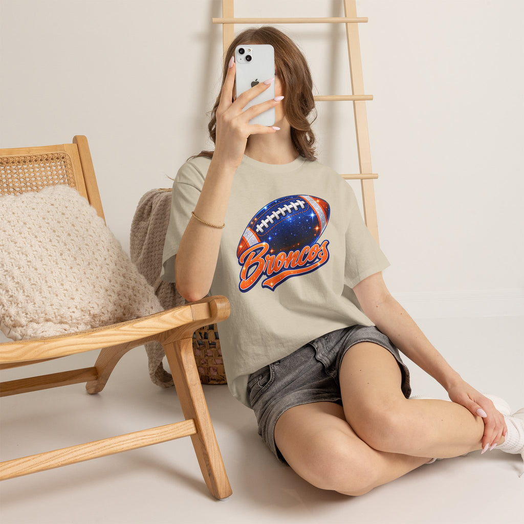 Broncos Football T-Shirt — Galaxy Football Graphic Tee