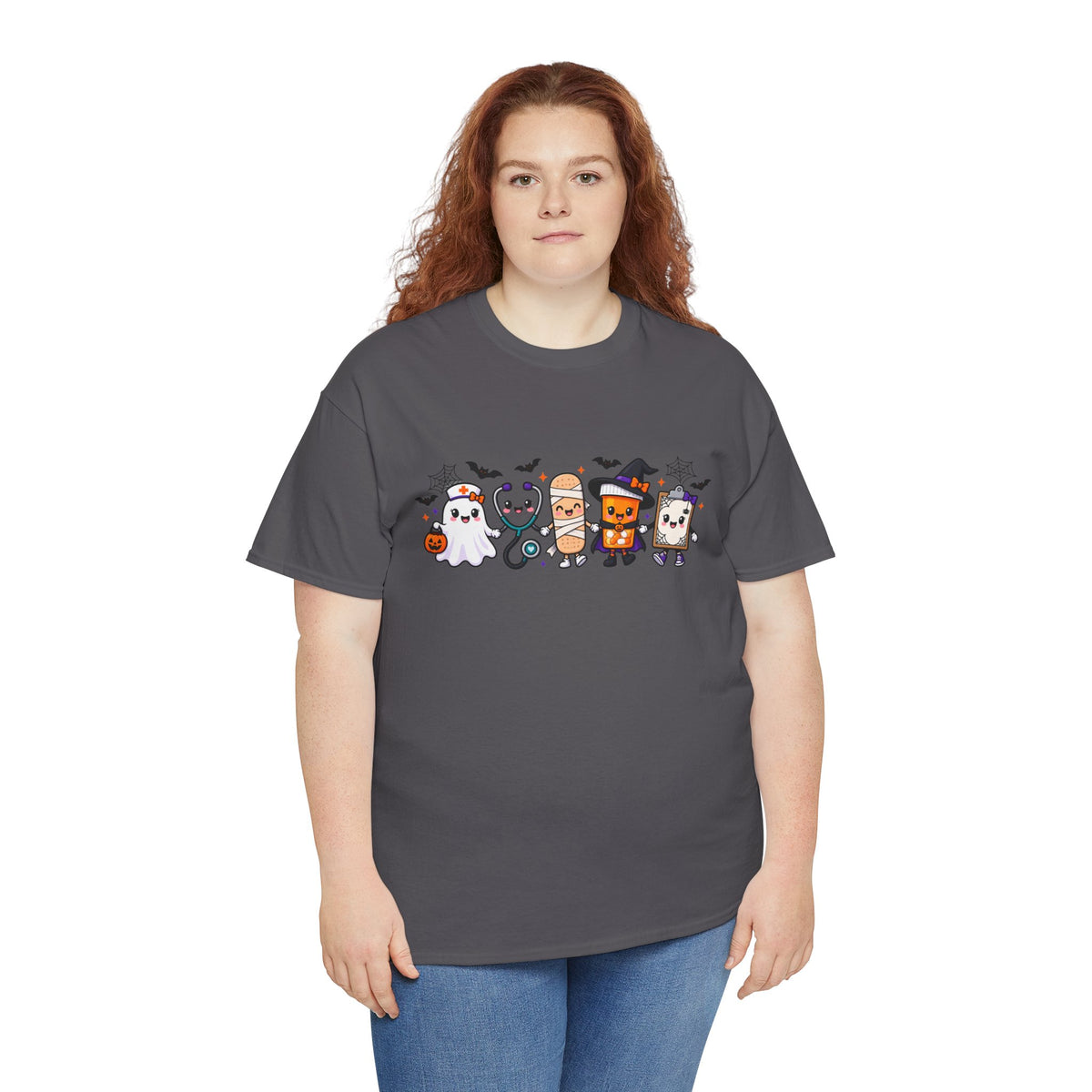 Halloween Candy Characters Tee — Cute Trick-or-Treat Ghosts & Candy Corn Shirt