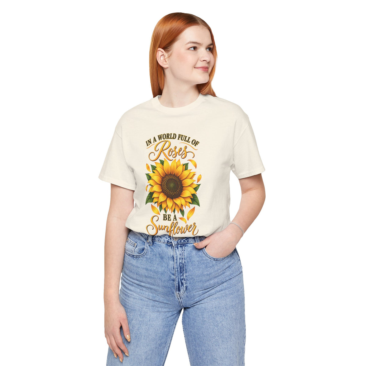 Be a Sunflower T-Shirt | Inspirational Floral Graphic