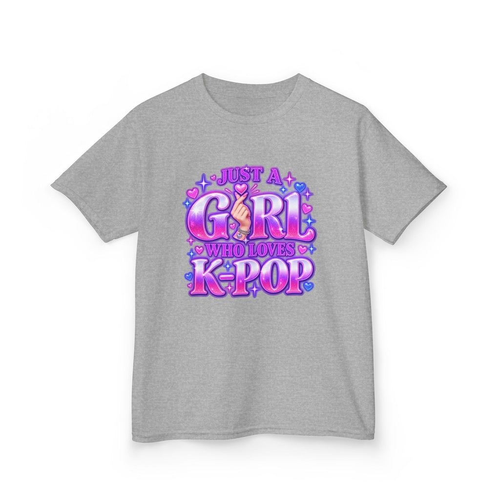 Kids T‑Shirt — "Just a Girl Who Loves K‑Pop" Cute K‑Pop Fan Tee