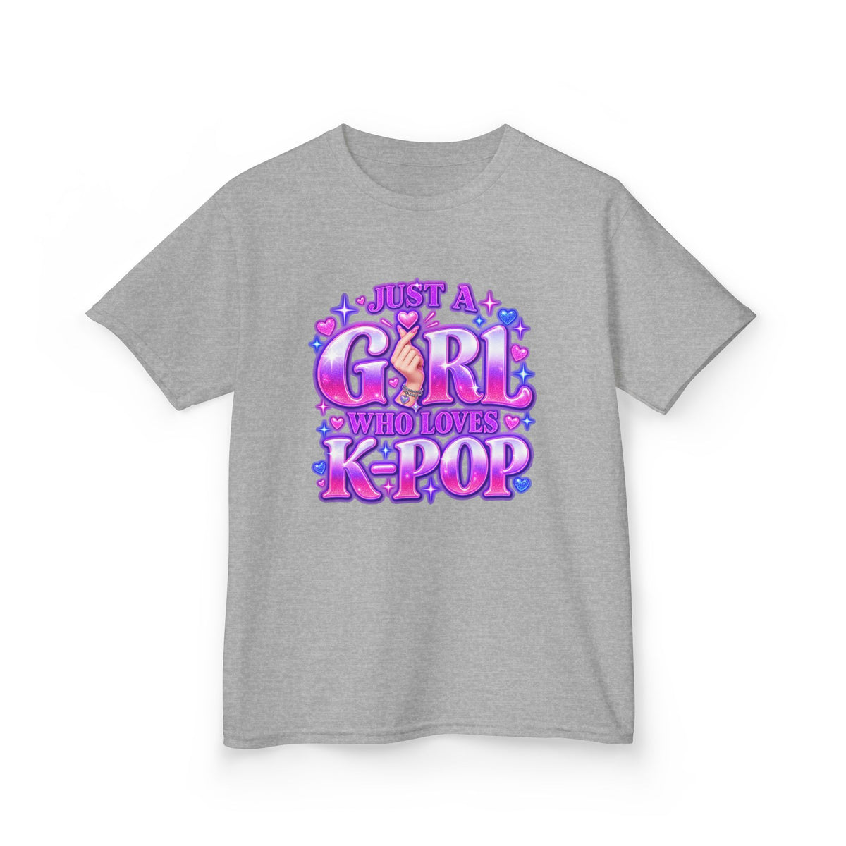 Kids T‑Shirt — "Just a Girl Who Loves K‑Pop" Cute K‑Pop Fan Tee