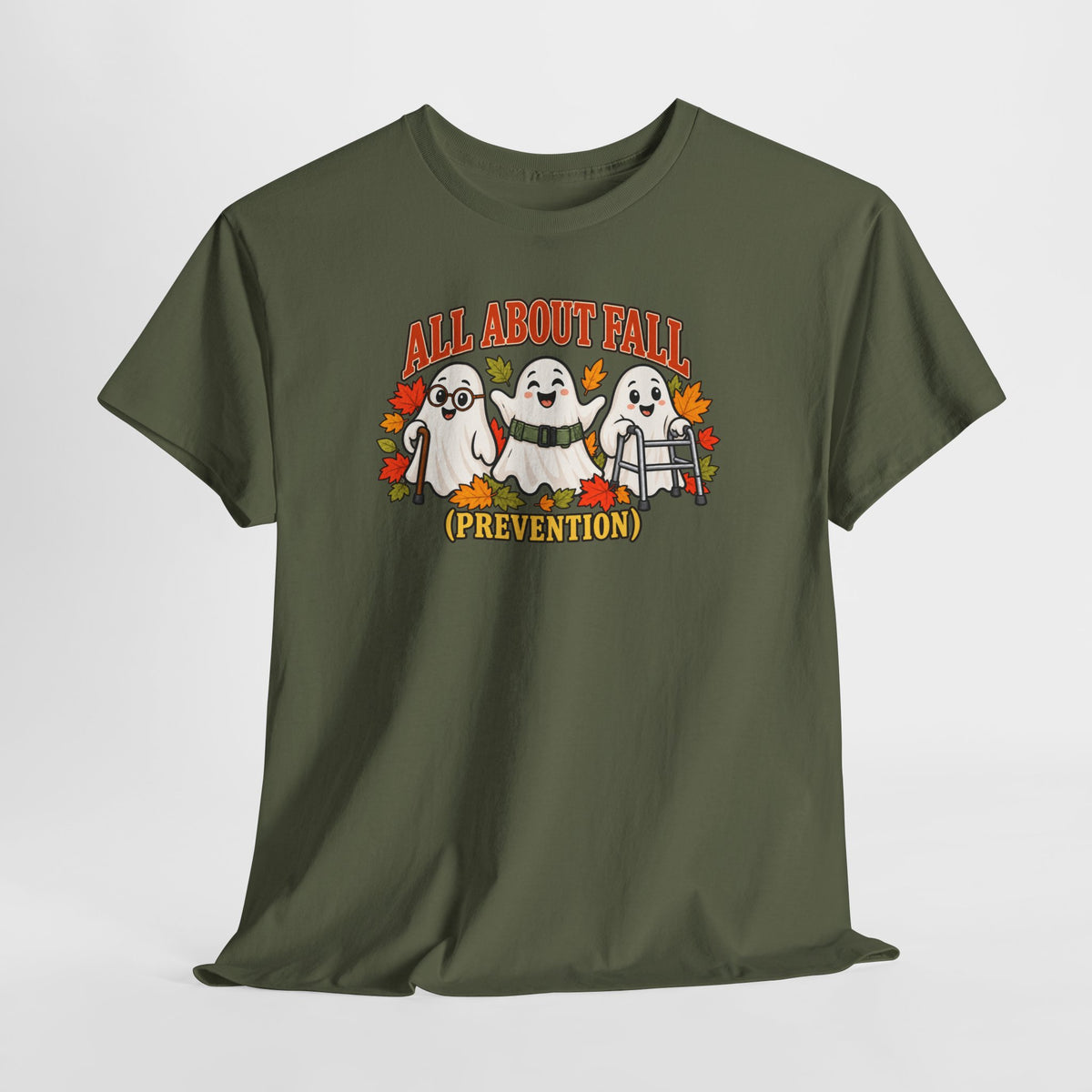 All About Fall (Prevention) Ghost Tee — Cute Halloween Autumn T-Shirt