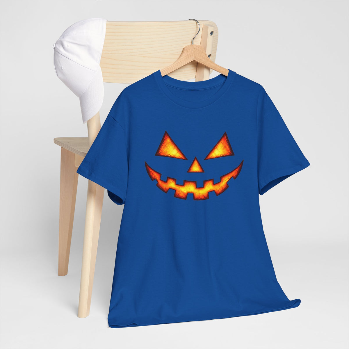 Jack-O'-Lantern Pumpkin Scary Face T-Shirt — Halloween Horror Costume Tee