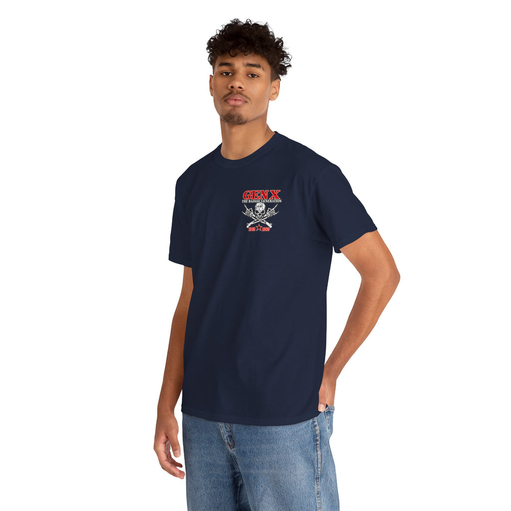 Gen X T‑Shirt — "The Badass Generation" Skull & Crossbones Retro Tee