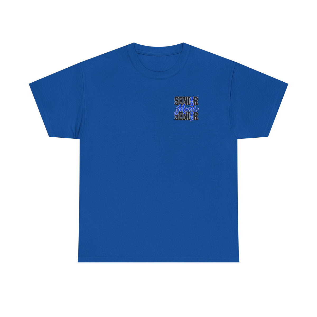 Senior Mom 2027 T-Shirt — Back Print Proud Senior Parent Tee