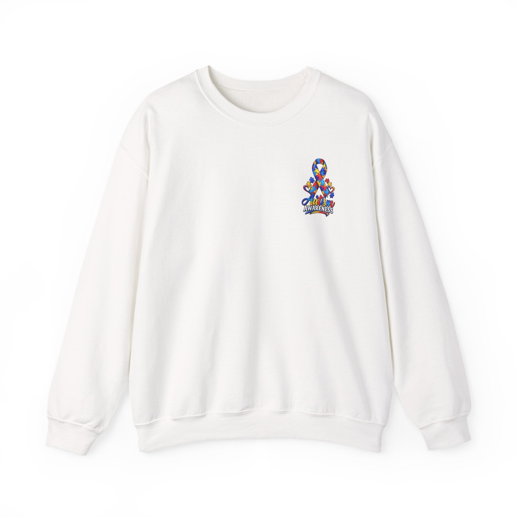 Autism Awareness Ribbon Crewneck Sweatshirt