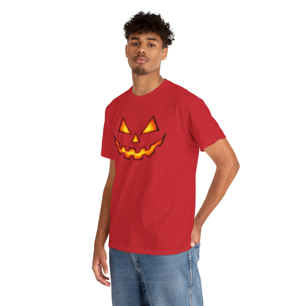 Jack-O'-Lantern Pumpkin Scary Face T-Shirt — Halloween Horror Costume Tee