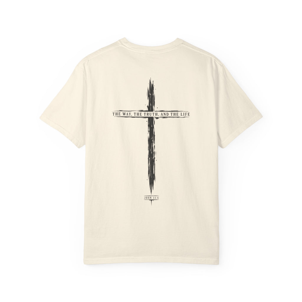 Christian Cross T-Shirt — 'The Way, The Truth, The Life' Religious Tee