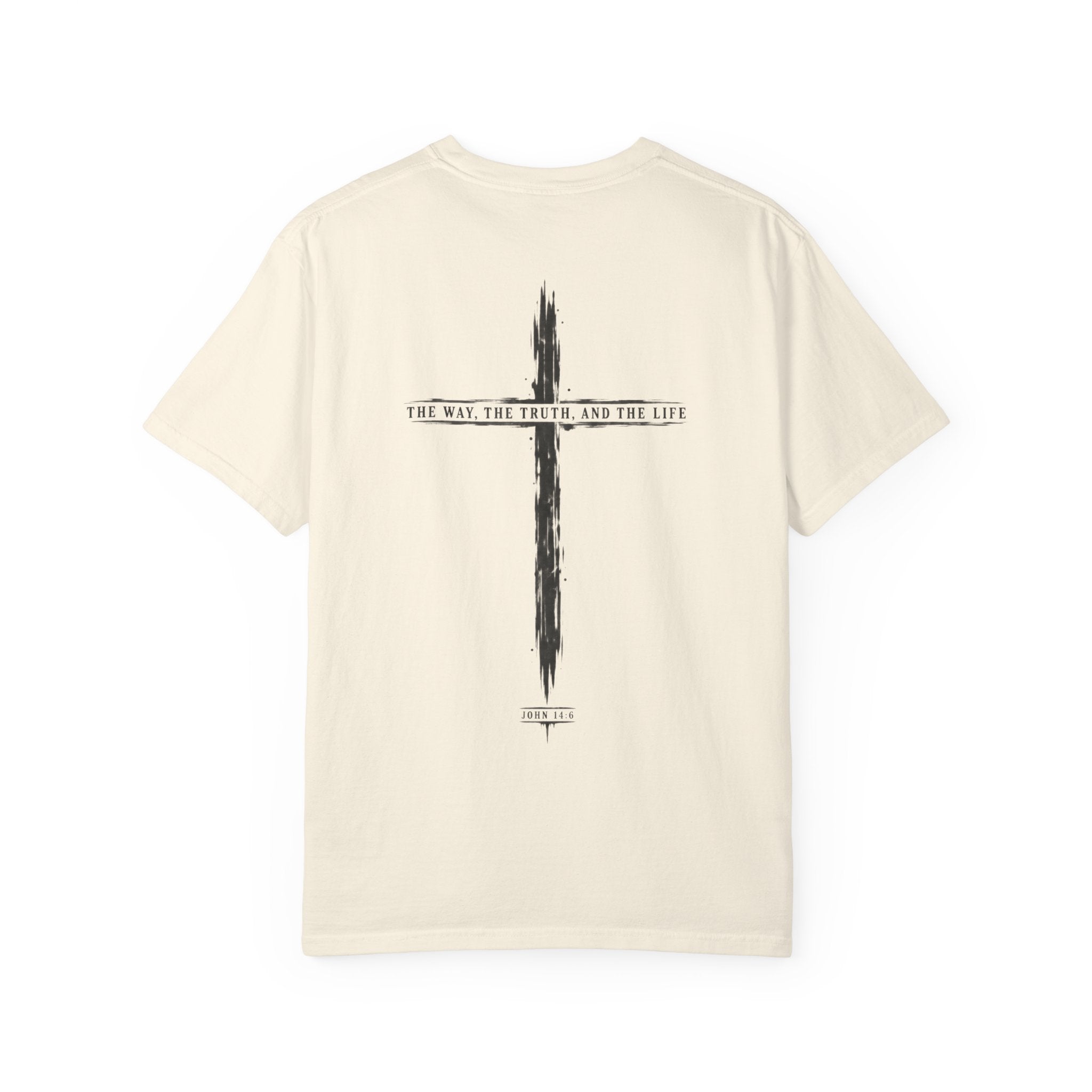 Christian Cross T-Shirt — 'The Way, The Truth, The Life' Religious Tee