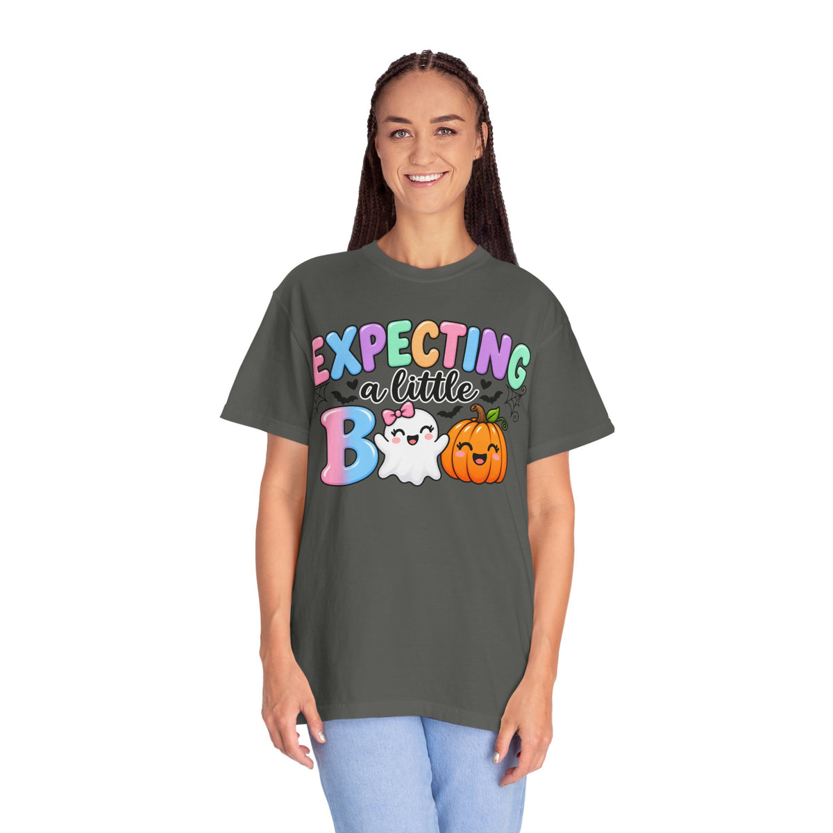 Expecting a Little Boo Maternity T-Shirt — Cute Halloween Pregnancy Tee