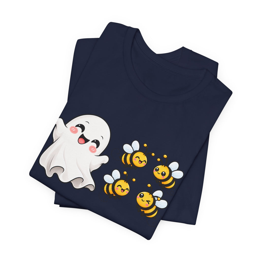 Boo & Bees Halloween Tee – Cute Ghost & Bee Shirt | Spooky Season Must-Have