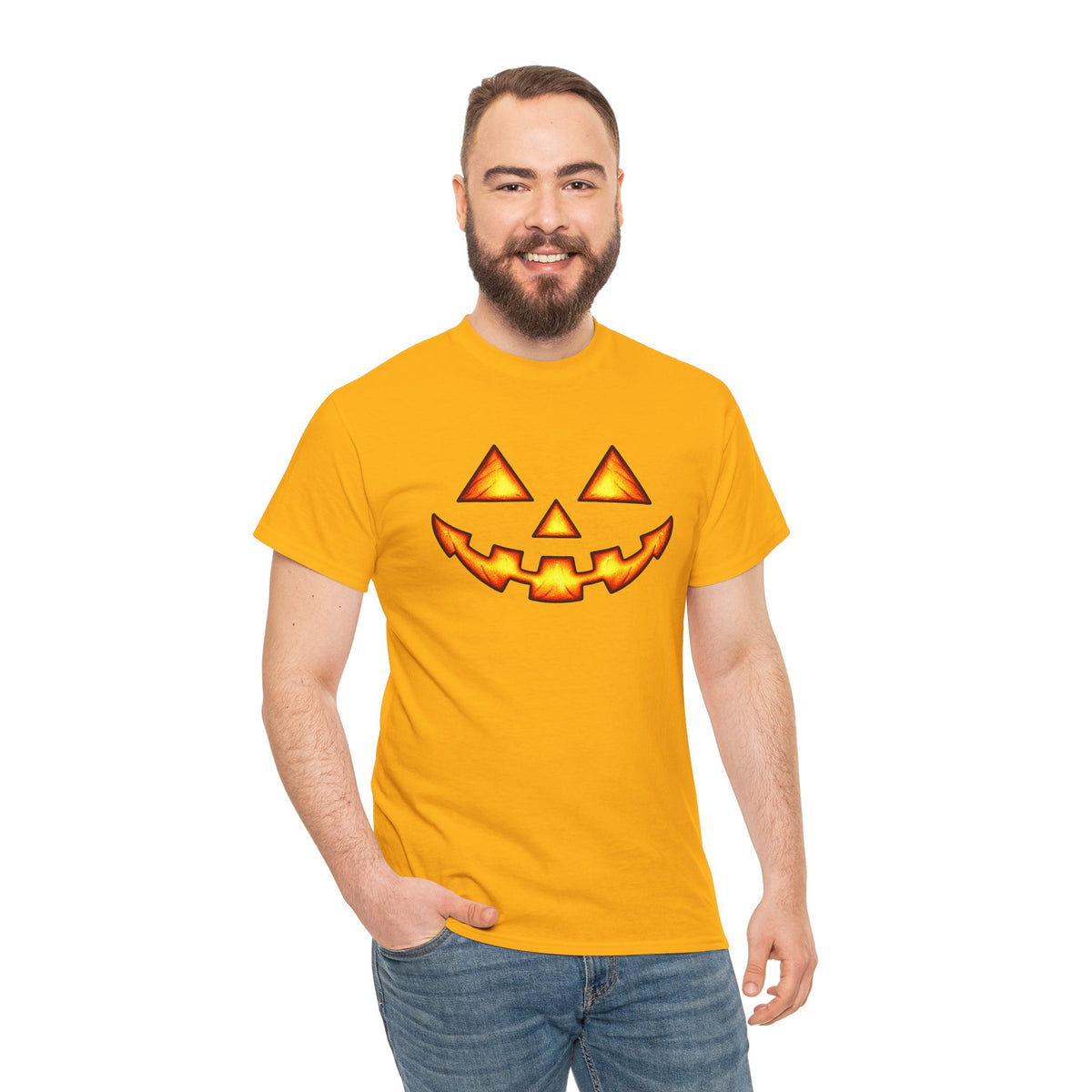 Halloween Jack-O'-Lantern Happy T-Shirt