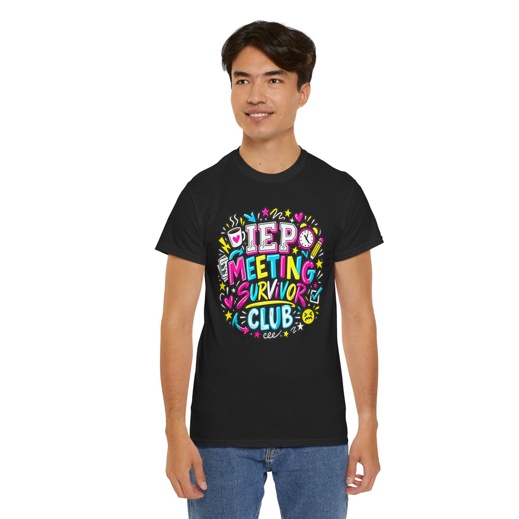 Video Meeting Survivor Club T-Shirt — Funny Remote Work Tee