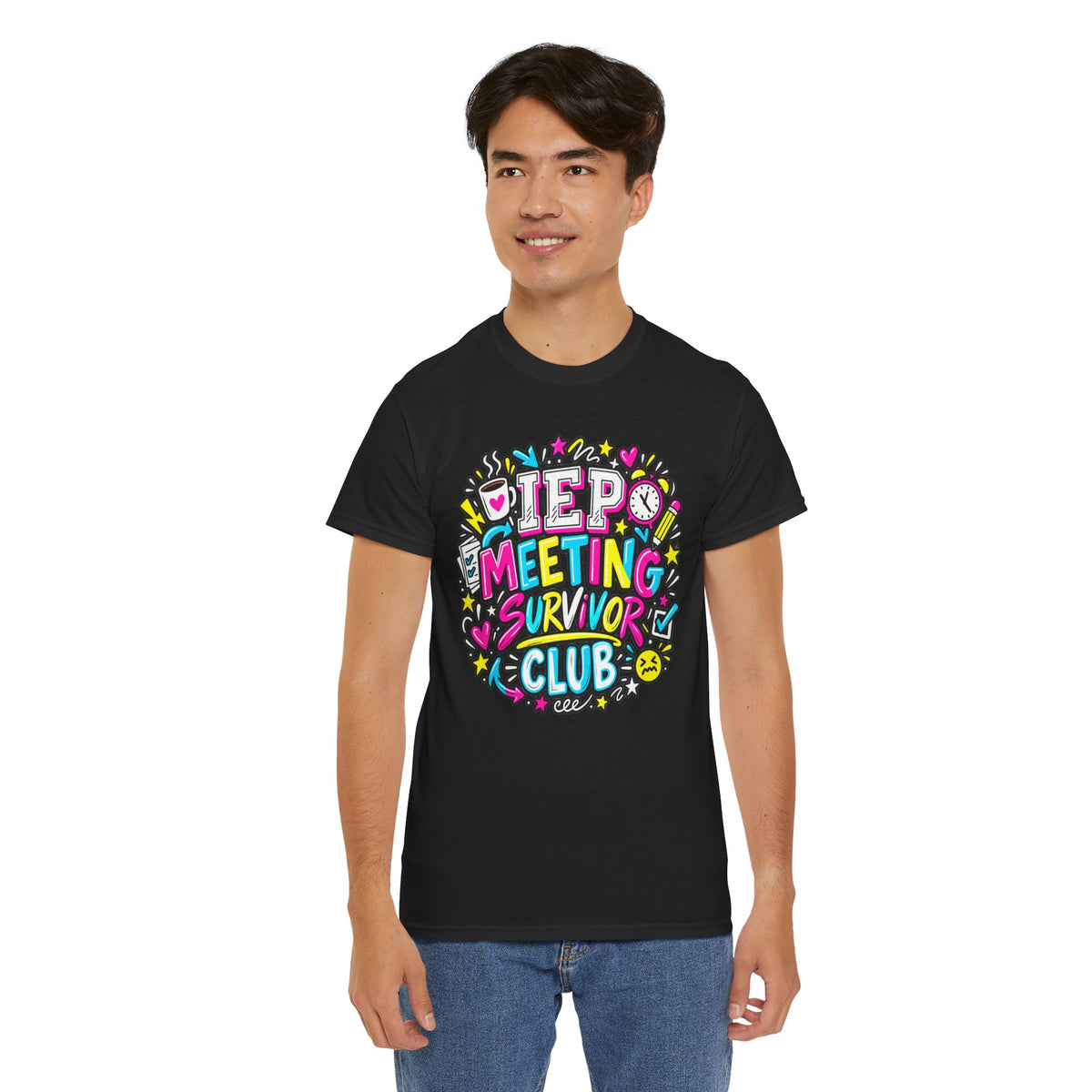 Video Meeting Survivor Club T-Shirt — Funny Remote Work Tee