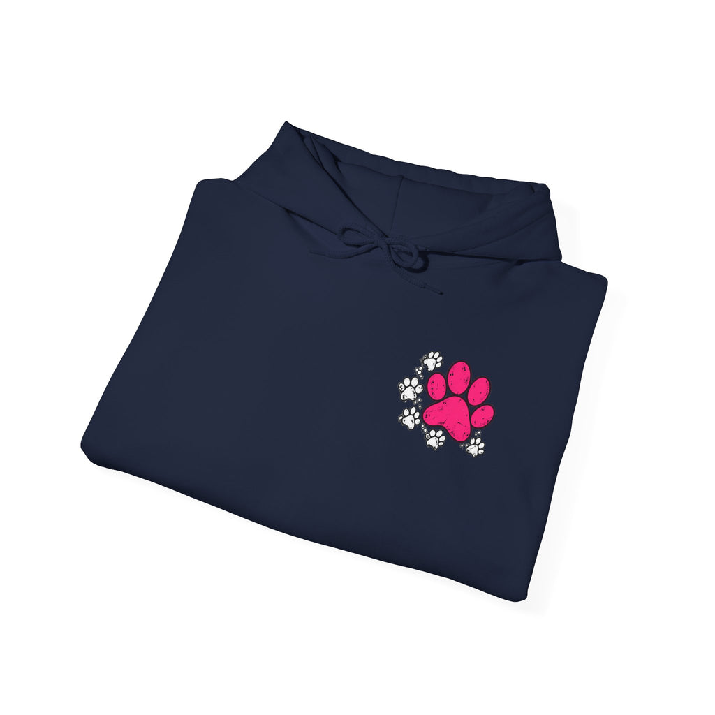 My Shadow Has Four Legs and a Tail Paw Print Hoodie