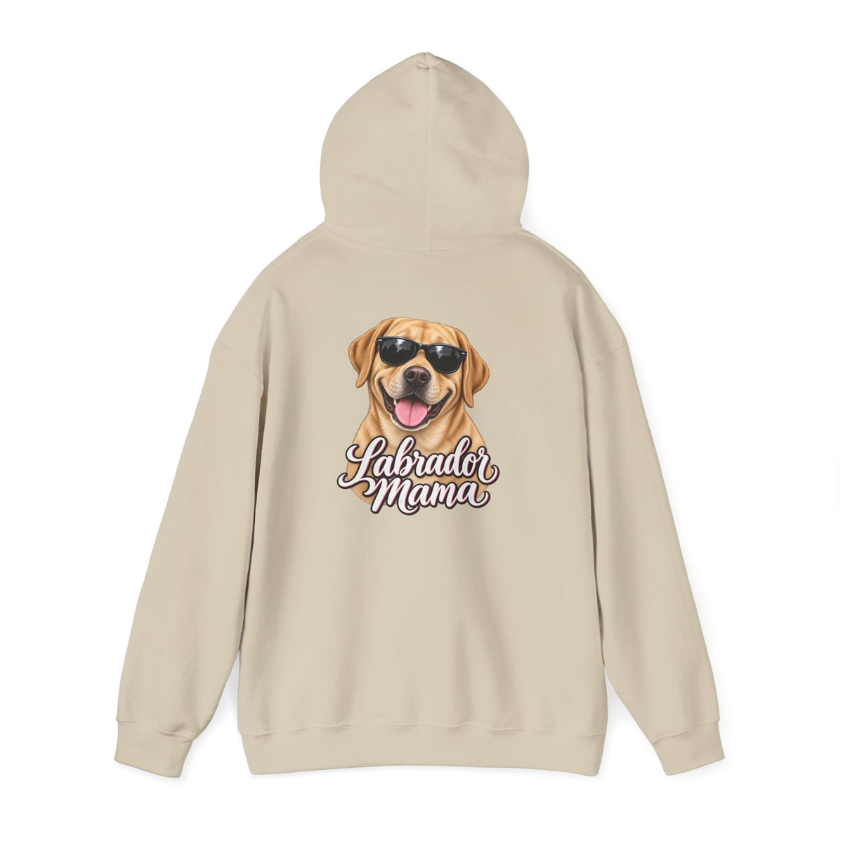Labrador Mama Hoodie — Dog Mom Sweatshirt with Cute Sunglasses Lab Design