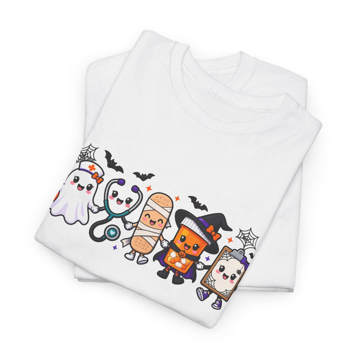 Halloween Candy Characters Tee — Cute Trick-or-Treat Ghosts & Candy Corn Shirt