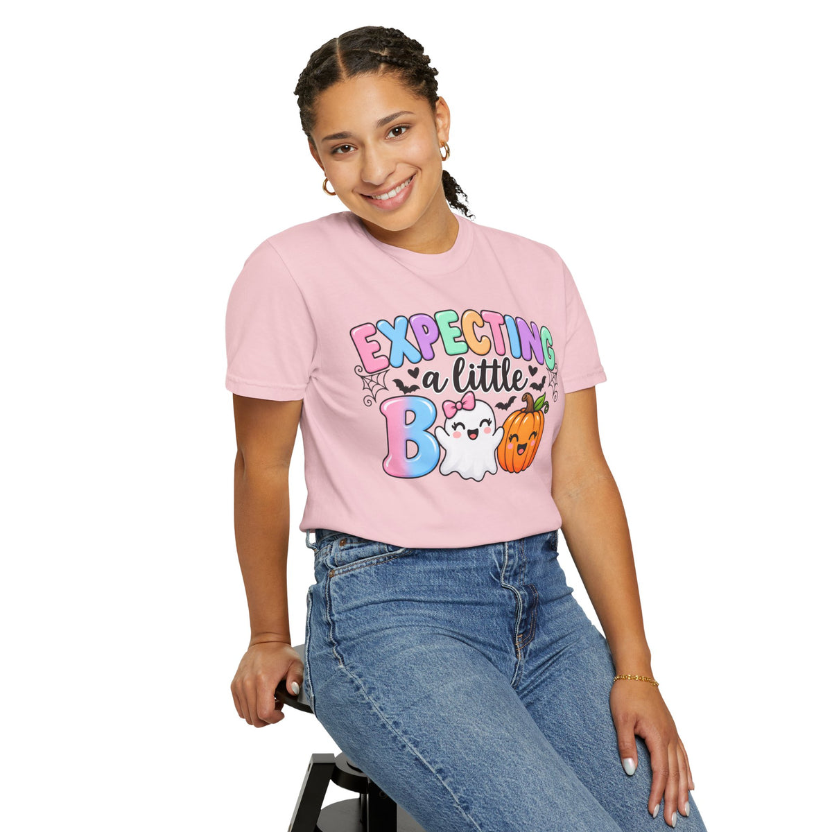 Expecting a Little Boo Maternity T-Shirt — Cute Halloween Pregnancy Tee