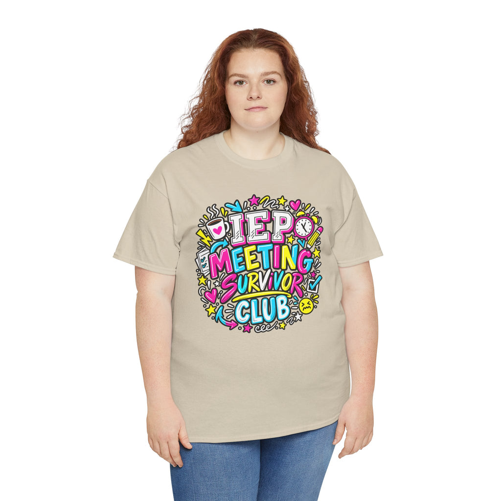 Video Meeting Survivor Club T-Shirt — Funny Remote Work Tee