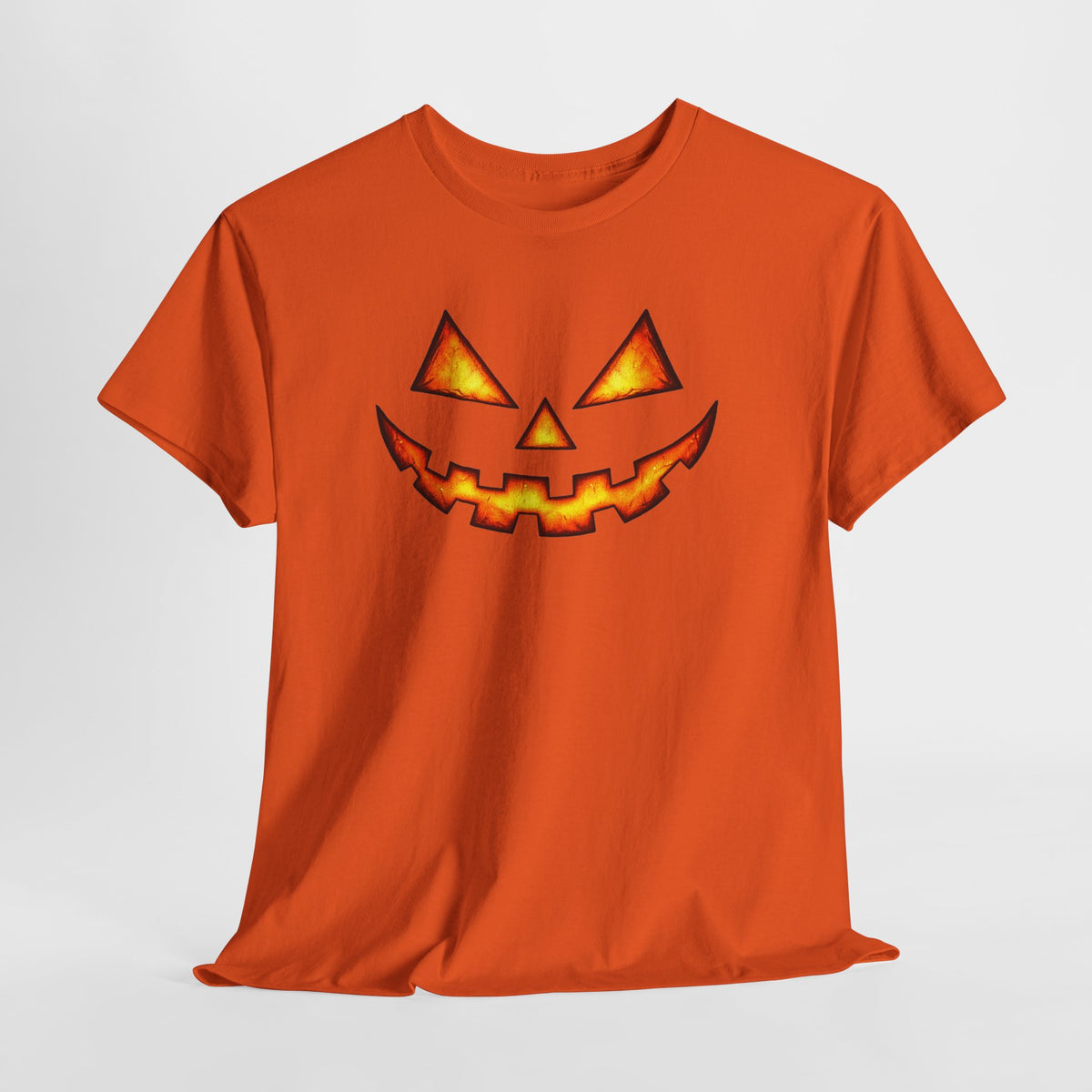 Jack-O'-Lantern Pumpkin Scary Face T-Shirt — Halloween Horror Costume Tee