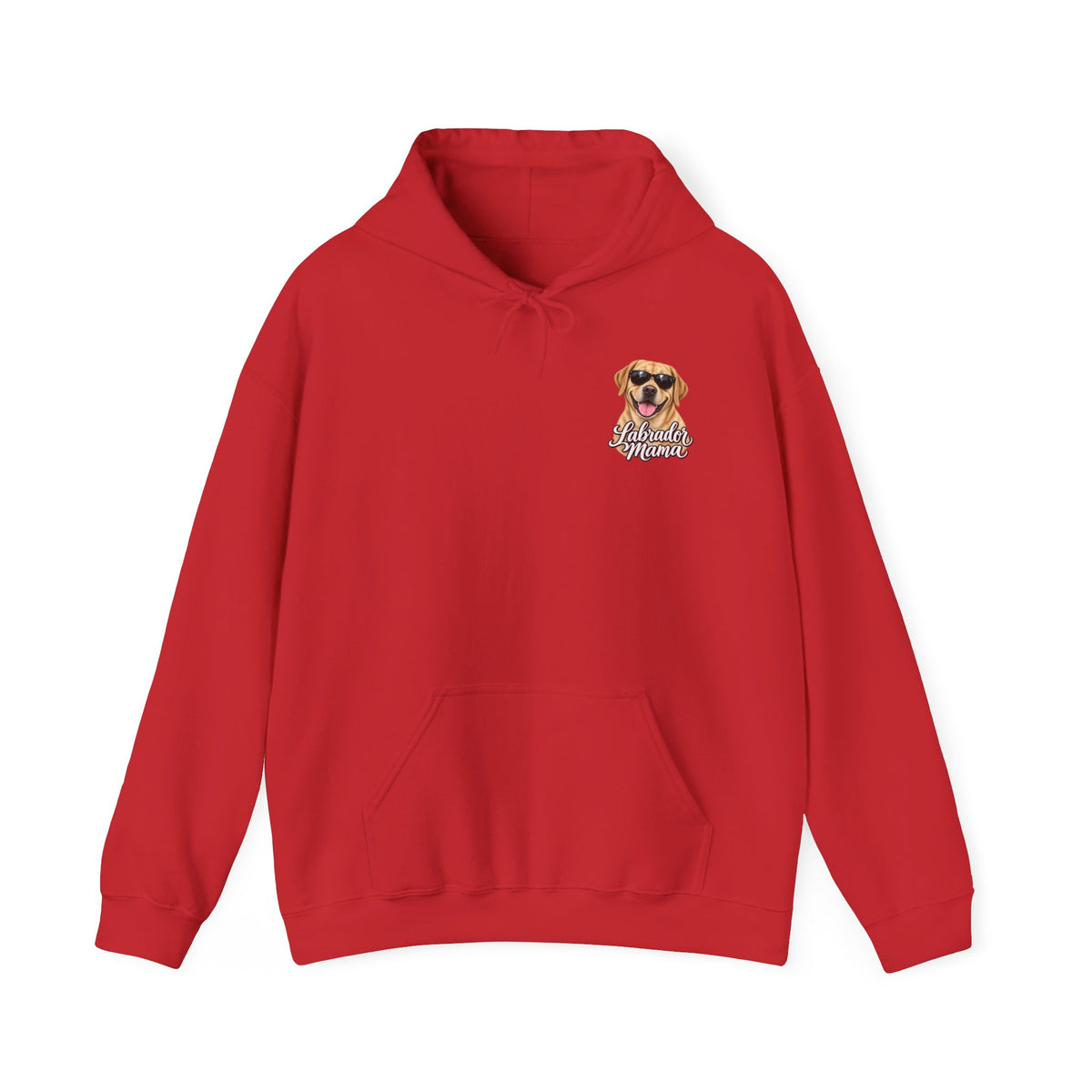 Labrador Mama Hoodie — Dog Mom Sweatshirt with Cute Sunglasses Lab Design