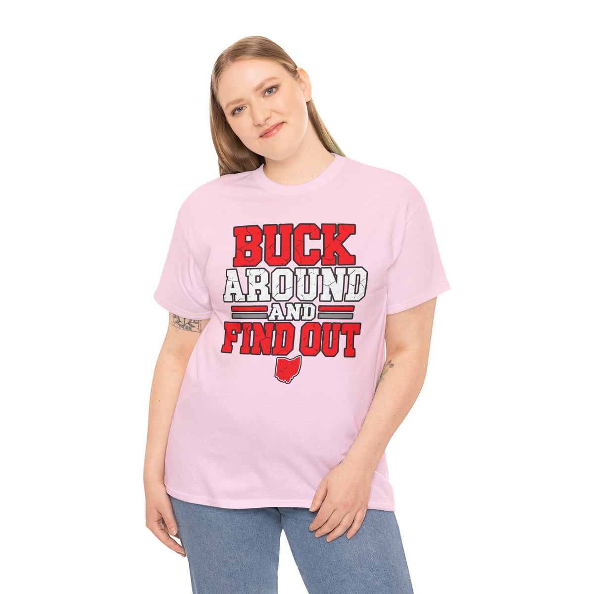 Buck Around and Find Out T‑Shirt — Funny Hunting / Ohio Pride Tee