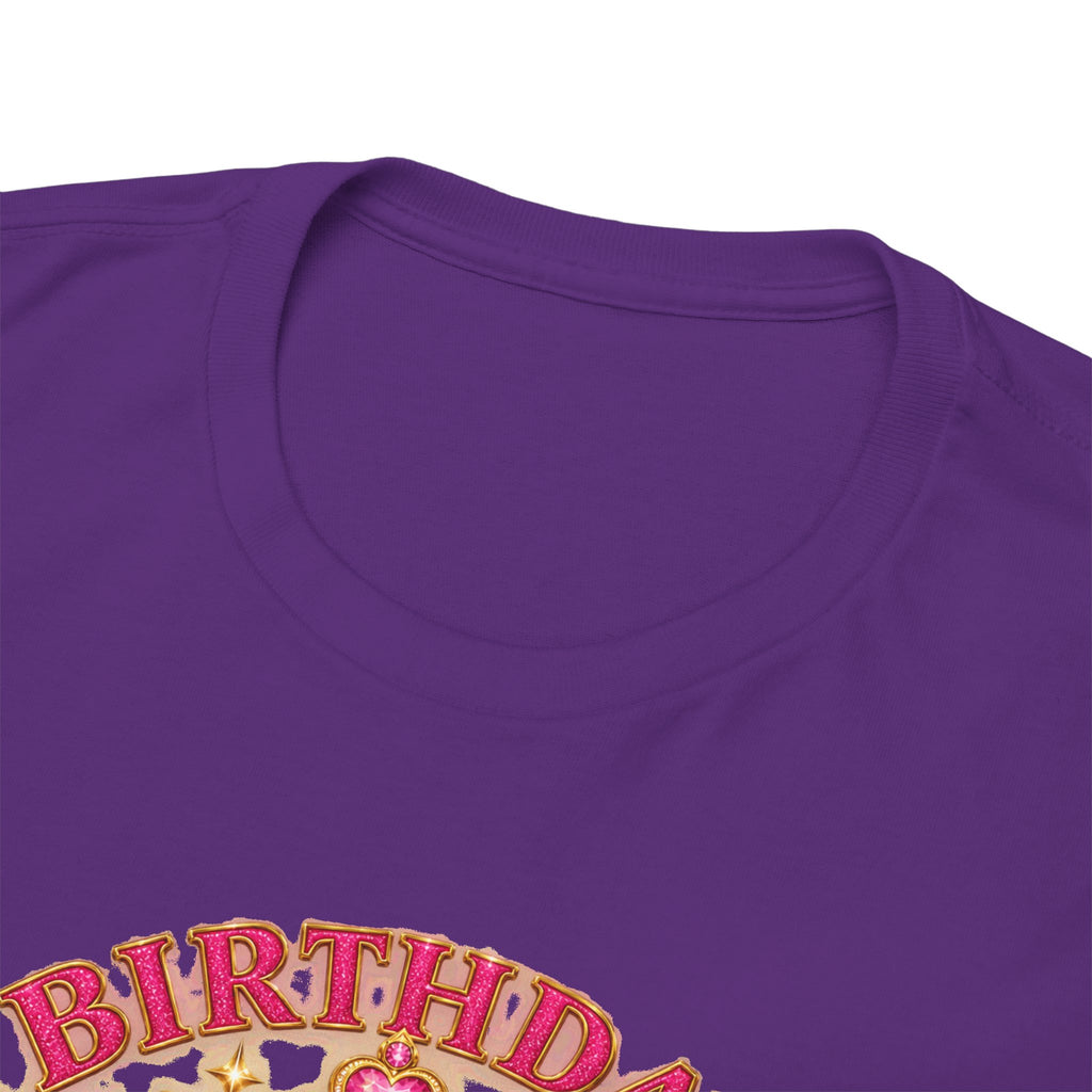 Birthday Queen Graphic T-Shirt | Pink & Gold Crown