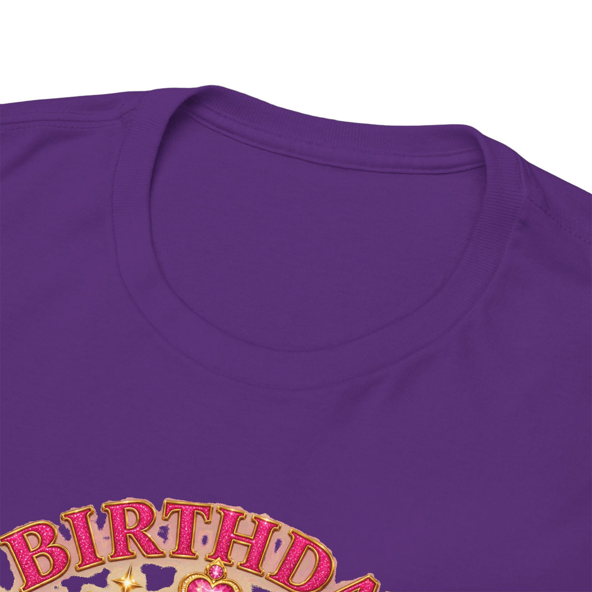 Birthday Queen Graphic T-Shirt | Pink & Gold Crown
