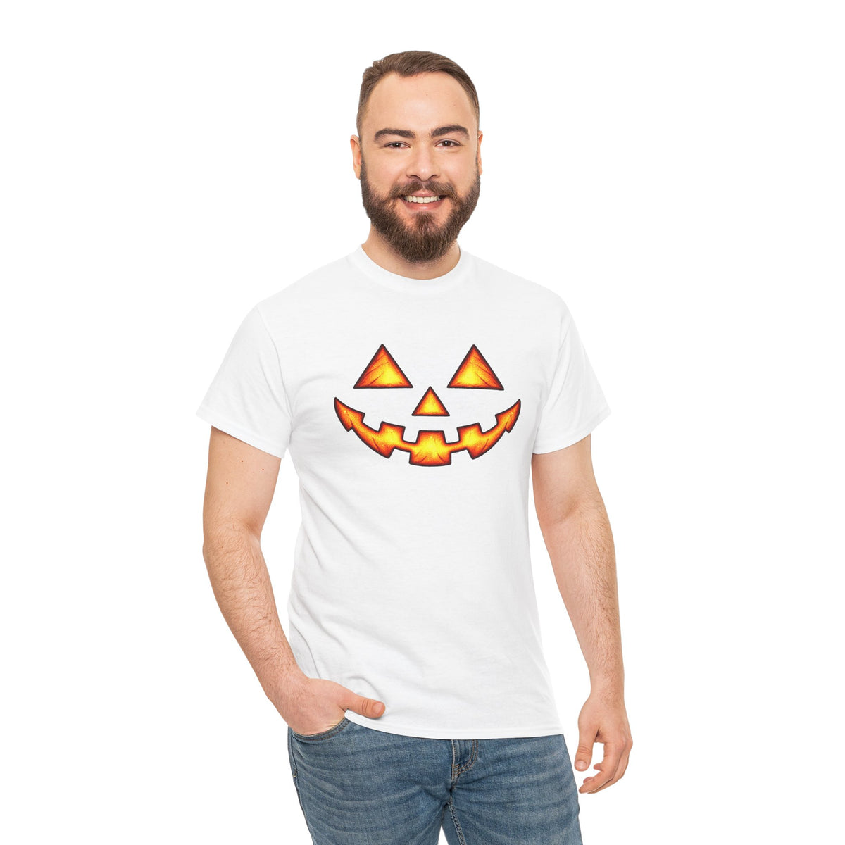 Halloween Jack-O'-Lantern Happy T-Shirt