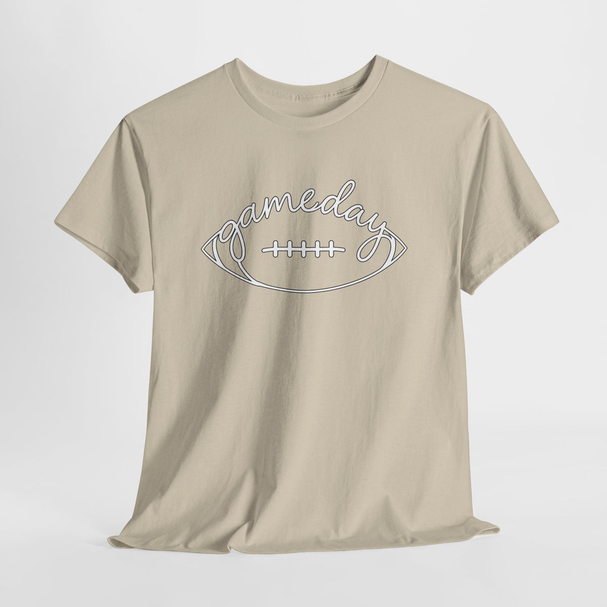 Gameday Football Tee — 'gameday' Script Football Graphic T-Shirt
