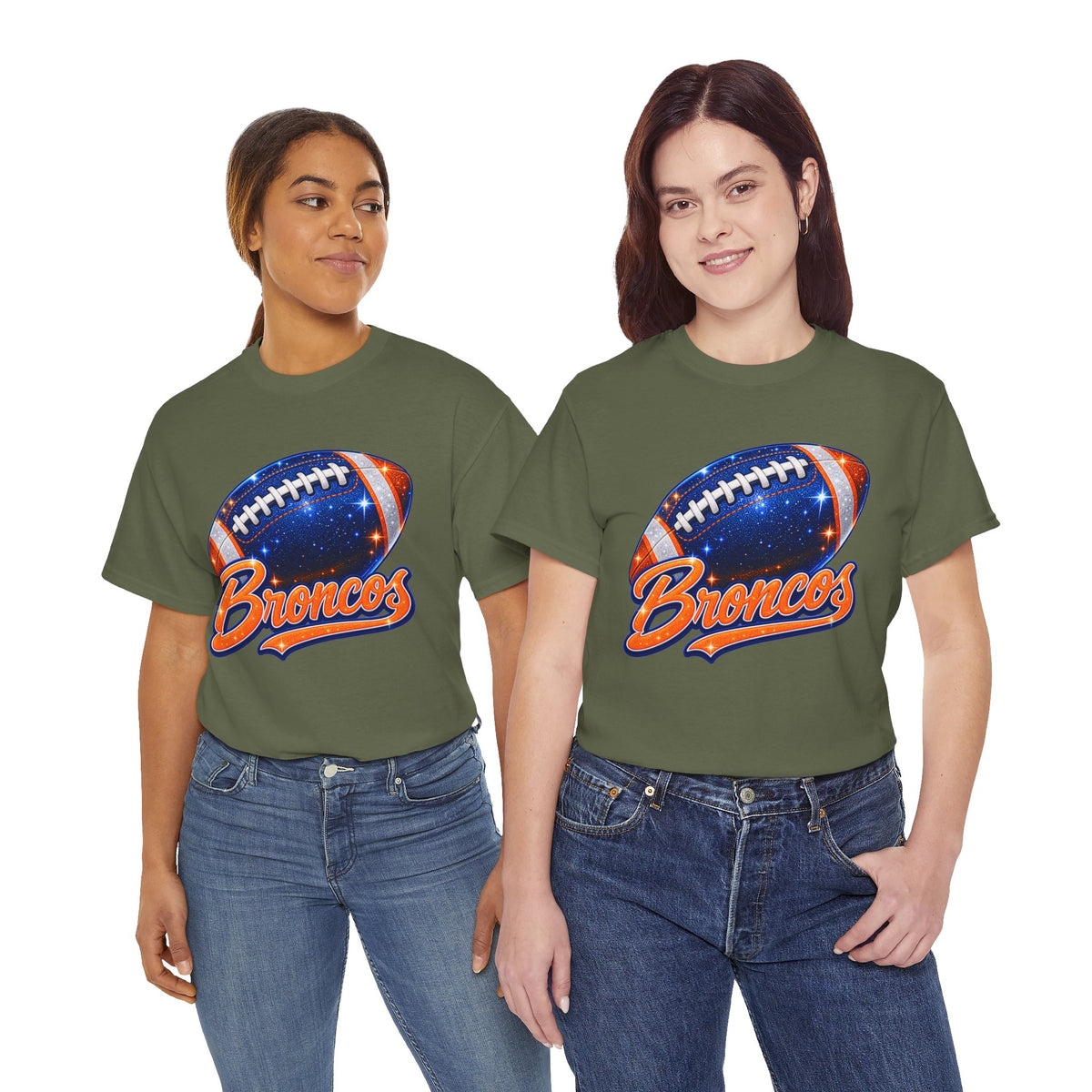 Broncos Football T-Shirt — Galaxy Football Graphic Tee