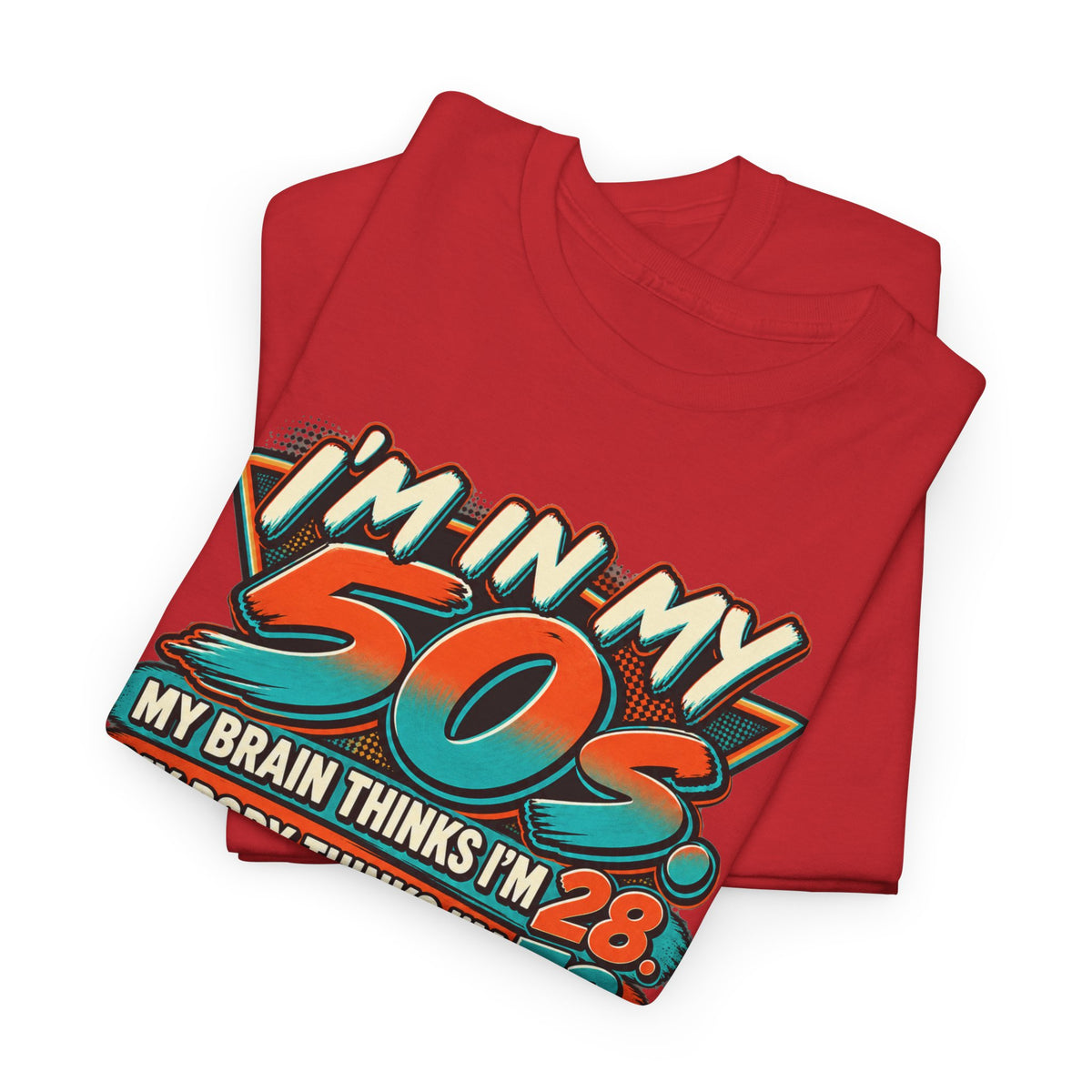 Retro 50s Birthday T‑Shirt — "I'm in My 50s" 80s Playlist Cassette Tee