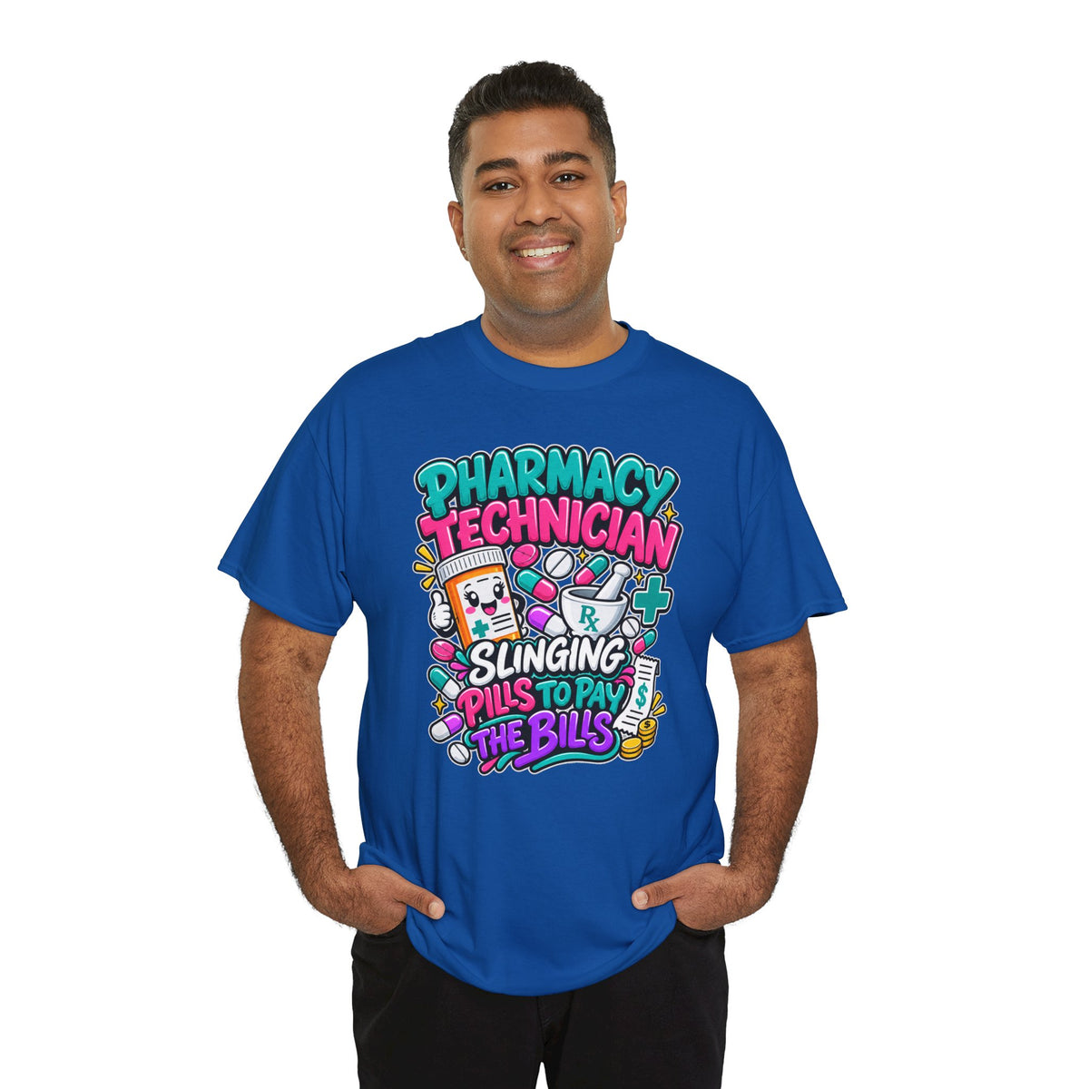 Pharmacy Technician T‑Shirt — "Slinging Pills to Pay the Bills" Graphic Tee
