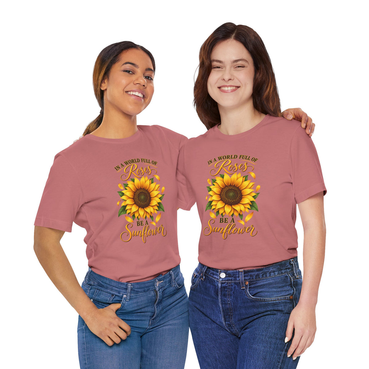 Be a Sunflower T-Shirt | Inspirational Floral Graphic