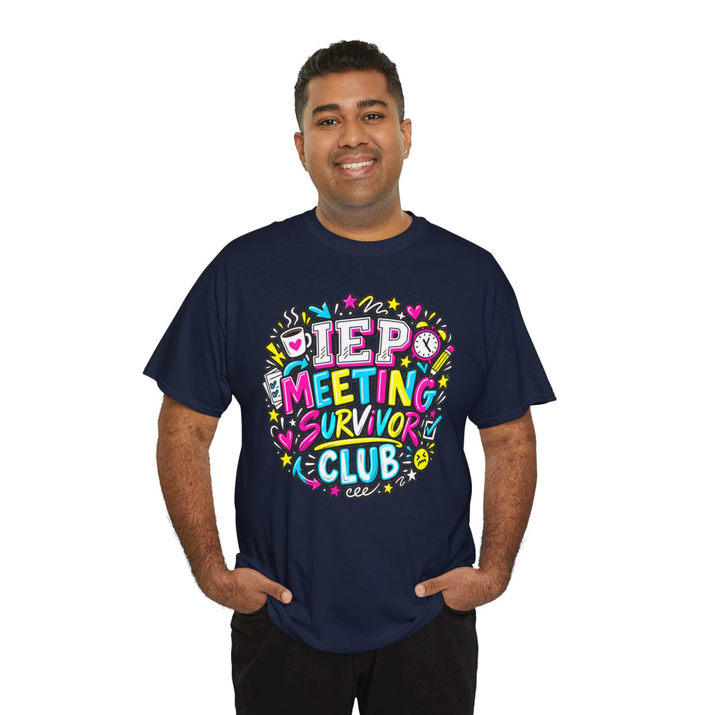 Video Meeting Survivor Club T-Shirt — Funny Remote Work Tee