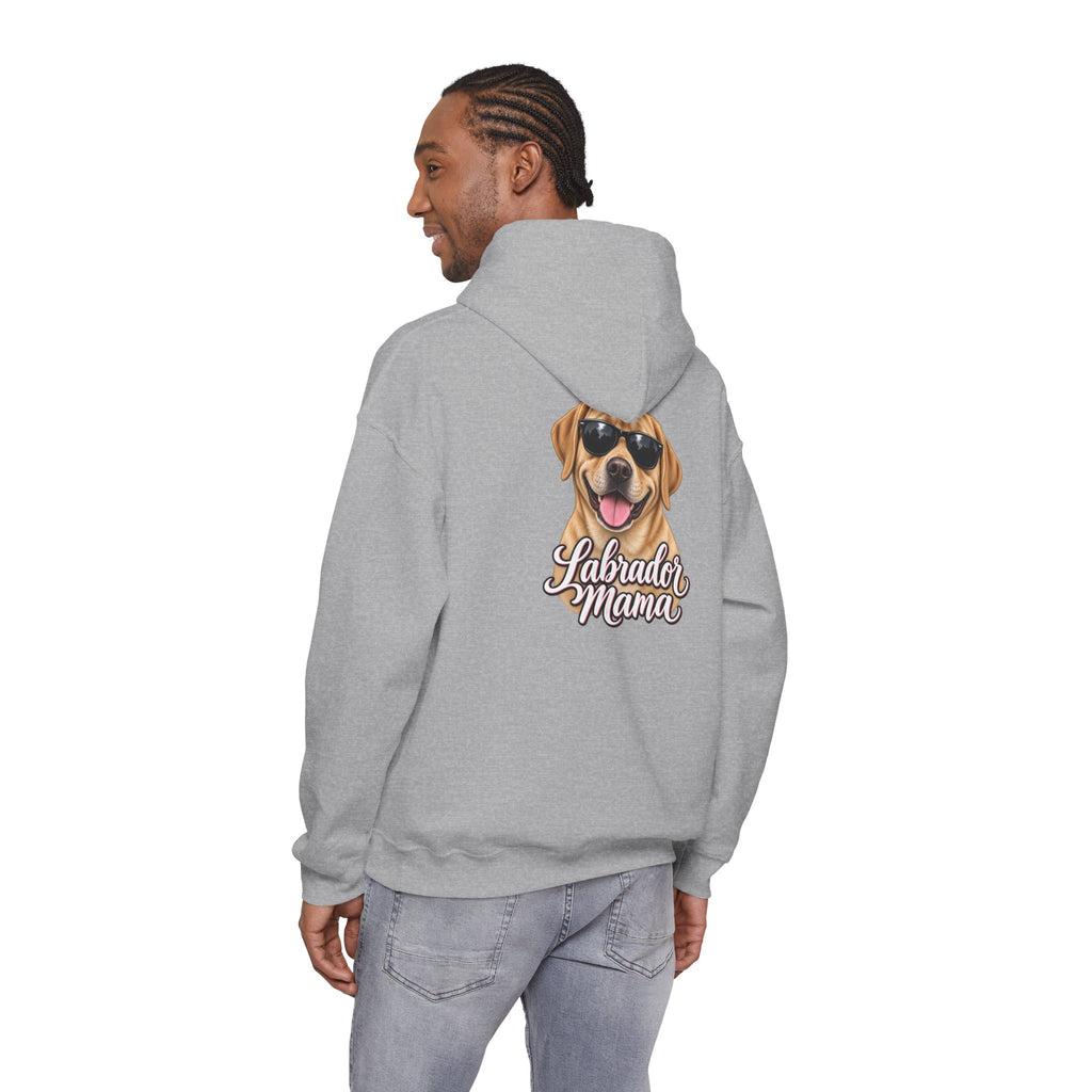 Labrador Mama Hoodie — Dog Mom Sweatshirt with Cute Sunglasses Lab Design