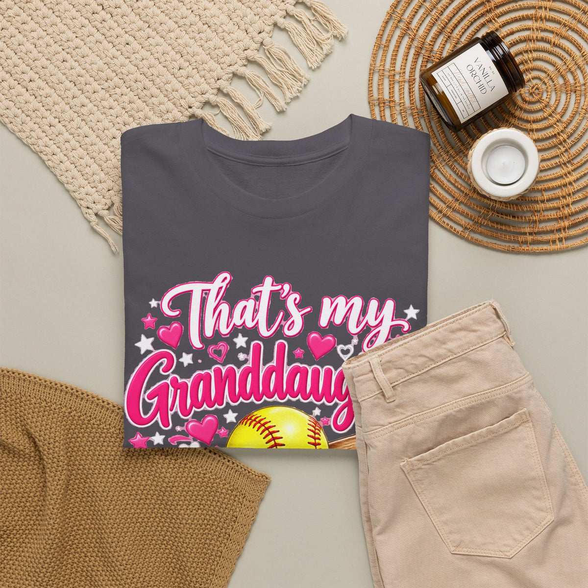 That’s My Granddaughter Out There Softball Grandma T-Shirt