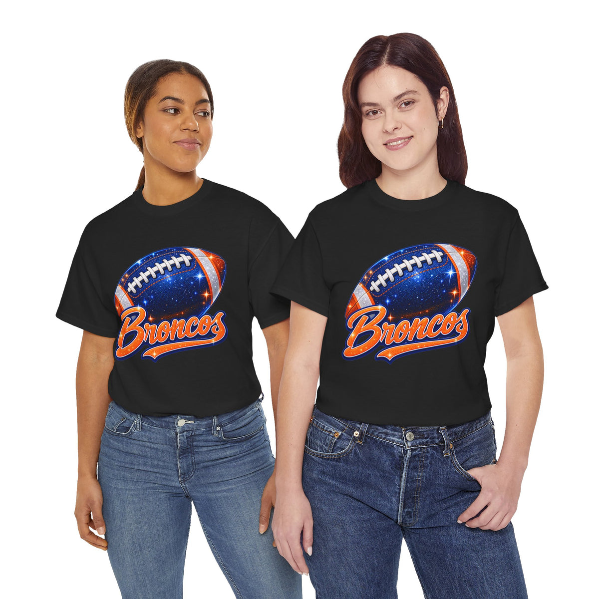 Broncos Football T-Shirt — Galaxy Football Graphic Tee