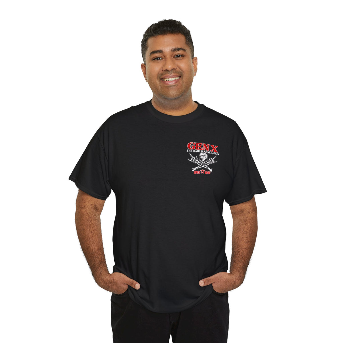 Gen X T‑Shirt — "The Badass Generation" Skull & Crossbones Retro Tee