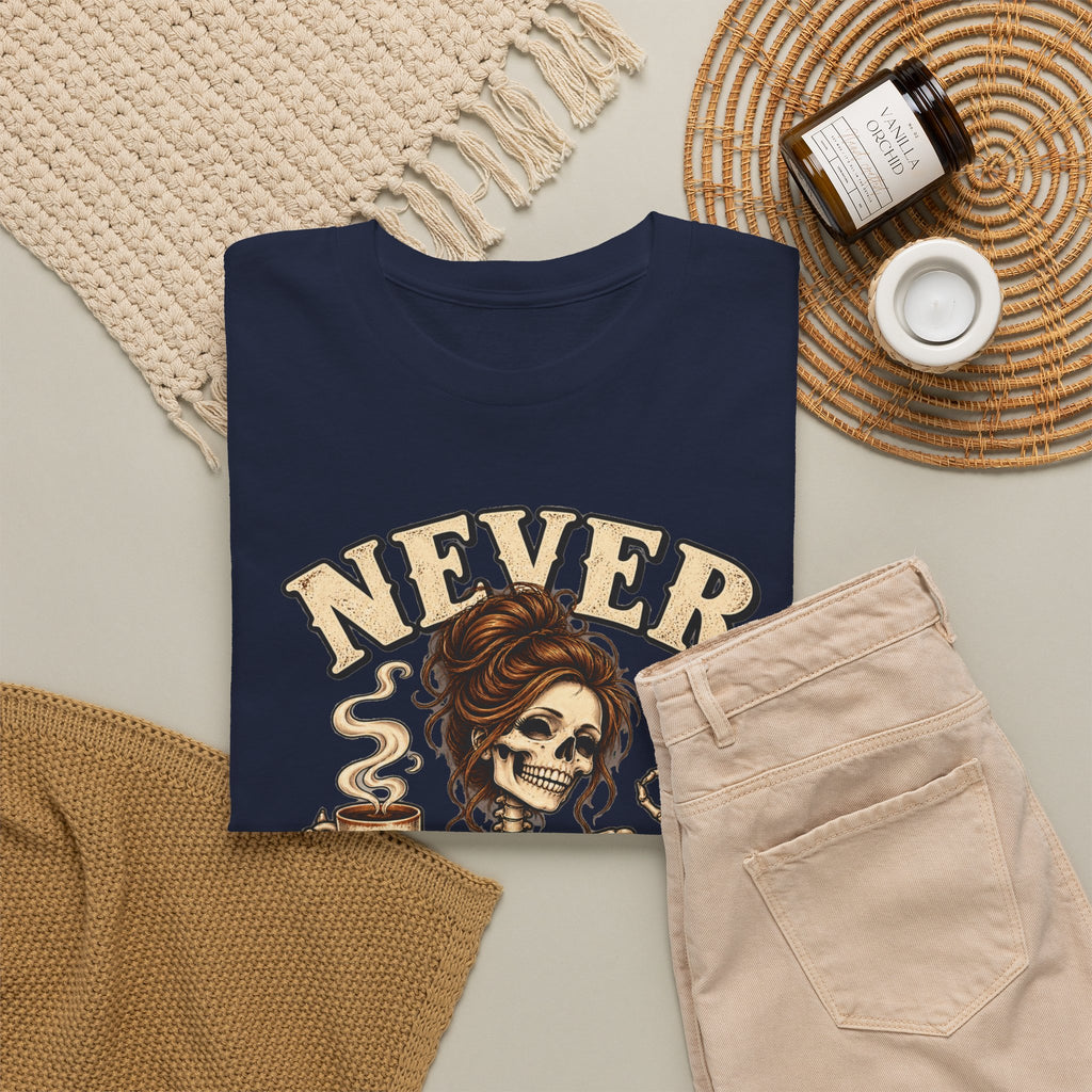 Never Better Skeleton Coffee Graphic Tee