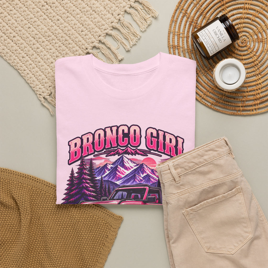 Bronco Girl T-Shirt – Pink Off-Road Truck Graphic Tee