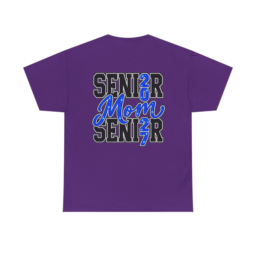 Senior Mom 2027 T-Shirt — Back Print Proud Senior Parent Tee
