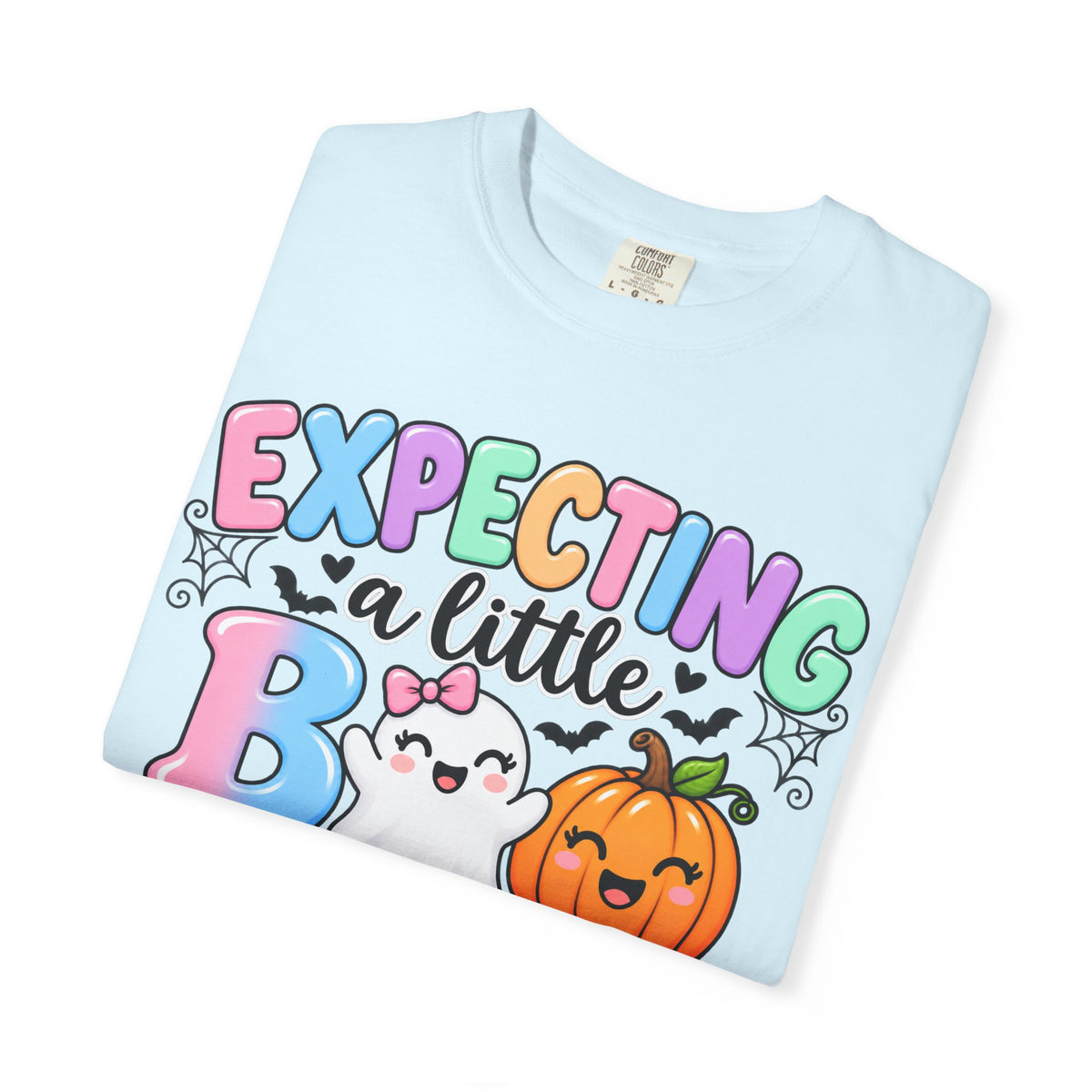 Expecting a Little Boo Maternity T-Shirt — Cute Halloween Pregnancy Tee